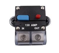 mophrati Disyuntor de plástico para automóvil Reemplazo de conductividad reiniciable Altavoz manual Accesorios fusibles seguridad, Botón Azul 150A