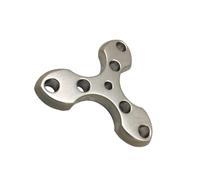 mophrati Encantador Collar con Colgante Que añade un Toque de Elegancia al Atuendo, Llavero Trilateral de aleación de Titanio, Colgantes de Tigre para Dedo, Titanio, Colgante