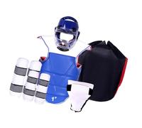 mophrati Equipo de Karate con Casco de Boxeo, Ajuste cómodo para Entrenamiento de MMA y Sparring en Clases de Artes Marciales, Equipo de Boxeo, de Taekwondo, L