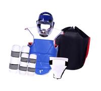 mophrati Equipo de Karate con Casco de Boxeo, Ajuste cómodo para Entrenamiento de MMA y Sparring en Clases de Artes Marciales, Equipo de Boxeo, de Taekwondo, Metro