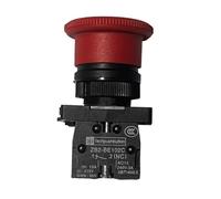 mophrati Equipo eléctrico industrial Seta roja Señal Interruptor de parada de emergencia Botón pulsador Interruptores control Accesorios