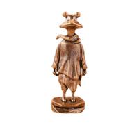 mophrati Escultura de Rana Coleccionable Que Muestra la artesanía Tradicional de latón. Ideal para Decorar la Sala de Estar o un complemento único para el Juego de té, Tanto