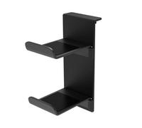 mophrati Estante para auriculares de consola de juegos, soporte de plástico sin perforaciones para ahorrar espacio, soporte para auriculares para juegos, accesorio de montaje colgante