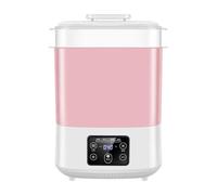mophrati Esterilizador y secador de biberones de vapor eléctrico, esterilizador y secador de biberones de vapor eléctrico de PP de secado rápido más higiénico, rosa