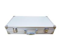 mophrati Estuche de transporte para micrófono listo para viajar Caja de almacenamiento de equipo de micrófono con carcasa rígida y duradera para un máximo de equipo