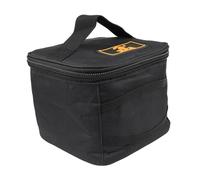 mophrati Estuche duradero para carrete de pesca con cremallera, bolsa de transporte de tela Oxford, protector para rueda de tambor y accesorios pequeños, estuche de tela Oxford