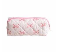 mophrati Estuche para lápices Ligero y Bonito, Bolsa de Almacenamiento de Gran Capacidad, Bolsa papelería con Lazo Rosa para Mujer (2078 cm), Lazo Rosa