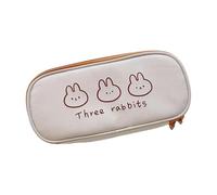 mophrati Estuche para lápices Oxford con Estampado Bonito, Estuche para lápices de poliéster de Gran Capacidad, fácil Limpiar, Bolsas para para niñas, Conejos