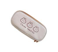 mophrati Estuche para lápices Resistente a la Suciedad para Mujer - Papelería Suciedad y Polvo Estuche para lápices Lindo Diseño Lindo de Gran Capacidad, Tres conejitos
