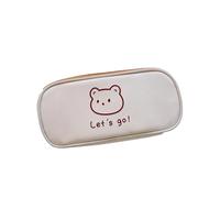 mophrati Estuche para lápices Resistente a la Suciedad para Mujer - Papelería Suciedad y Polvo Estuche para lápices Lindo Diseño Lindo de Gran Capacidad, Osito