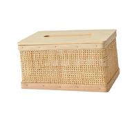 mophrati Estuche para pañuelos faciales de papel, soporte único que combina estilo y funcionalidad para cualquier, soporte para caja de pañuelos ratán, cubierta dispensadora.