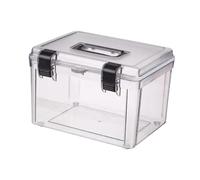 mophrati Estuche portátil a Prueba de Polvo Premium para Lentes y Accesorios de cámaras Digitales Durante Viajes, Caja Impermeable Transparente para cámara Digital, Sin Cerradura, 28x21.2x19cm