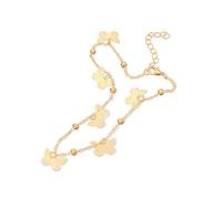 mophrati Exquisitas Pulseras de Tobillo Ajustables Delicadas Mariposas Huecas Decoraciones Día de San Valentín Tobilleras Mujer Regalos Playa