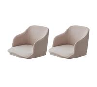 mophrati Funda elástica para silla de amplia aplicación para todas las ocasiones, decoración elegante y moderna, funda elástica curva para silla, Caqui claro