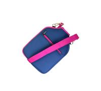 mophrati Funda Multifuncional para Raqueta de Pickleball con Correa de Hombro Desmontable, Organizador de Raquetas y Funda Protectora de Neopreno para Raquetas de Pickleball, Azul, 20x28cm