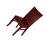 mophrati Fundas para sillas a la moda, prácticas, buenas elásticas, fáciles de montar, PU, funda para silla de comedor, Protector para silla, Rayas rojo vino