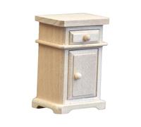 mophrati Gabinete en Miniatura para casa de muñecas a Escala 1/12. Elegante mesita de Noche Que Proporciona una decoración Funcional para pequeñas posesiones. Simulación Sala Estar, Dormitorio,