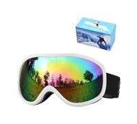 mophrati Gafas de esquí para mujer, gafas de montaña, antivaho, doble lente, ventilación, suave, para PC, para exteriores, tamaño interior 179 cm, D