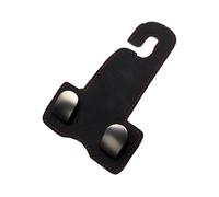 mophrati Ganchos para bolsos de coche, tamaño de 16x10x5cm, artículos seguros, ganchos cuero para asiento coche, reposacabezas, para reposacabezas, negro