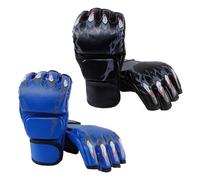 mophrati Guantes de Boxeo cómodos para Entrenamiento de Boxeo, Sparring, Kickboxing y Entrenamiento con Pesas, Transpirables, para Levantamiento de Pesas y Adultos, Amoratado, L
