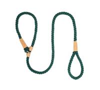 mophrati Hebilla de Cuero de límite Ajustable: Correa Deslizante para Mascotas sin tirones para un Control y Seguridad sin Esfuerzo Durante Caminatas y alargamientos, Verde negruzco