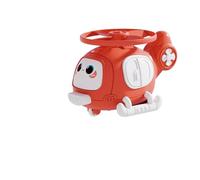 mophrati Helicóptero de Juguete con Lanzador de Discos voladores Estimulante. Desata la Creatividad y la imaginación de los niños. Ideal para una casa en el