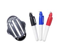 mophrati Herramienta de alineación de Pelotas de Golf Premium con Juego de Reglas, Ligera y práctica para Hombres y Mujeres, Kit de Dibujo de Plantillas de Pelota de