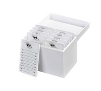 mophrati Herramienta de paleta de pestañas a prueba de polvo, fácil almacenamiento para extensiones de pestañas, soporte de extensión de pestañas ABS, paleta de extensión de pestañas