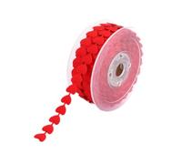 mophrati Infinitas Posibilidades Creativas. Cinta de corazón de 20 Metros. Cinta de corazón de Amor. Decoración para Bodas o Ideas de Moda DIY. Rollo de 20 Metros de poliéster