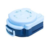 mophrati Inodoro de viaje con inodoro frontal convexo, evita salpicaduras, tapa abatible integrada, dispositivo portátil para ponerse en cuclillas, urinario, Azul