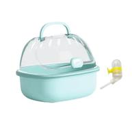 mophrati Jaula de transporte para mascotas pequeñas. Jaula de viaje portátil para hámster, ideal para dueños mascotas, ya que permite observar sus actividades en cualquier momento. También permite que