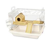 mophrati Jaula versátil para hámster con Accesorios, casa portátil para Animales pequeños, Ideal para Ratones y hámsteres en Cualquier Lugar, Jaula para hámster, Estuche, Casa