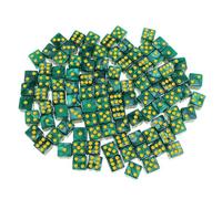 mophrati Juego de Dados D6 de Seis Caras para Juegos, enseñanza matemáticas y diversión Casino. El Juego Negro es la solución para Mantener los Juegos y Las Actividades en Marcha.