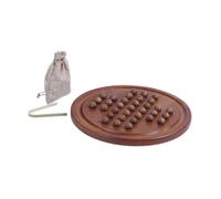 mophrati Juego de Europeo de ajedrez Individual para Principiantes. Juego Inspirador Que cultiva la Paciencia y el Pensamiento crítico. Rompecabezas clásico Solitario Clavijas.