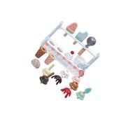 mophrati Juego de rol de Helado para Madera 23 Piezas con Colores Brillantes y excelente Mano Obra para Que los niños disfruten Haciendo Helados. Desarrolla Habilidades sociales y Aprendizaje.