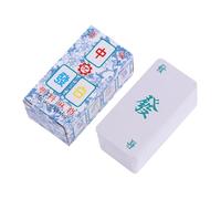 mophrati Juego de Viaje portátil de Mini Mahjong, Divertido Juego Familiar, Resistente a arañazos, fácil Llevar en Cualquier Momento, ficha Mahjong portátil, Tradicional Chino.