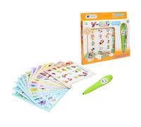 mophrati Juguete interactivo para padres e hijos: bolígrafo inteligente con tarjetas de aprendizaje coloridas para desarrollar las habilidades cognitivas de los niños y fomentar