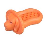 mophrati Juguete masticable para Mascotas, mordedura portátil para Interiores y Exteriores, palillo de Dientes Interactivo con Fragancia, Accesorios de Limpieza para Juguetes, Naranja