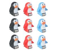 mophrati Juguetes de Carreras, vehículos de Juguete, Juegos para niños, Aprendizaje dinámico, Experiencia Divertida con emocionantes Modelos de Pista de , 9 Piezas de pingüino , 2.5 x 2.5 cm