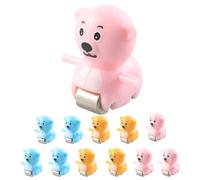 mophrati Juguetes de Carreras, vehículos de Juguete, Juegos para niños, Aprendizaje dinámico, Experiencia Divertida con emocionantes Modelos de Pista de , 12 Piezas de Oso , 2.5 x 2.5 cm