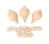 mophrati Juguetes de para Madera con Tapas sin Pintar, Materiales educativos interactivos para Manualidades, Ideales para días de diversión en casa o en el jardín Infancia. Juguete Interactivo