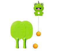 mophrati Kit montado en Marco de Puerta para Juegos de Entrenamiento Tenis, Marco Puerta reacción para niños, Juegos suspensión ABS Hecho PP, 2 Bolas 2 Tiempos