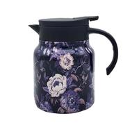 mophrati La tetera con diseño vintage exclusiva para los entusiastas de la decoración del hogar puede convertirse en una tetera aislada para preparar té con un hermoso paisaje, tipo+1