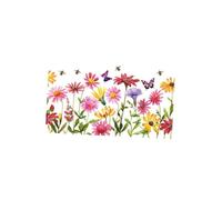 mophrati Las calcomanías de pared de flores coloridas de PVC son autoadhesivas y fáciles de limpiar para fines de decoración del hogar. La calcomanía de pared de abeja está