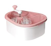 mophrati Limpieza de frutas sin esfuerzo Progreso visible Cesta de circular Drenaje rápido verduras Cesta drenaje ABS Cocina, rosa