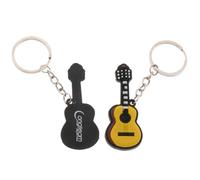 mophrati Llavero con abalorio de tambor africano, llavero musical, de guitarra, regalo creativo, 2 piezas, colgante decorativo para amantes de la música, de guitarra.