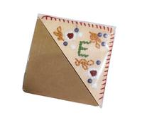 mophrati Marcapáginas de esquina cosida con página triangular de fieltro vibrante, añade estilo a la lectura, agradables separadores páginas, versatilidad, Primavera E