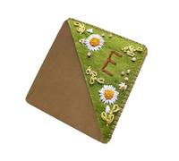 mophrati Marcapáginas de esquina cosida con página triangular de fieltro vibrante, añade estilo a la lectura, agradables separadores páginas, versatilidad, verano e