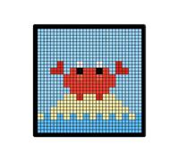 mophrati Marco de píxeles Bluetooth para pantalla de imagen animada, reloj despertador inteligente ABS, luz nocturna programable controlada por aplicación ABS para dormitorio