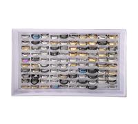 mophrati Mezcle y combine moda atemporal con anillo de acero inoxidable Anillos de acero inoxidable que hacen que la moda diaria luzca atemporal, etc, 50 en caja